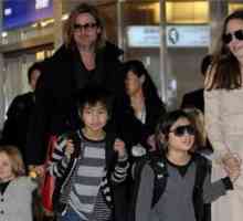 Анджелина Джоли и Брад Пит с децата си закуси в евтин кафе