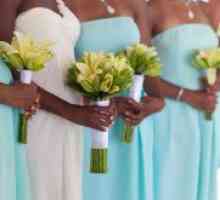Turquoise рокля за сватбата