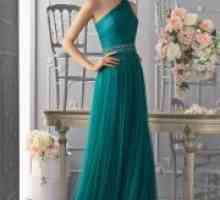 Turquoise рокля в гръцки стил