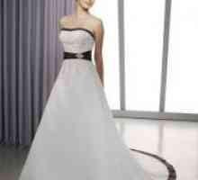 Черно-бели сватбена рокля