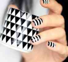 Черно-бели дизайн на ноктите
