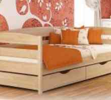 Детски дървено легло