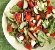 Гръцка салата - рецепта с крутони