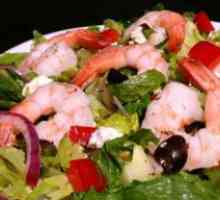 Гръцка салата с скариди - рецепта