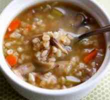 Гъби супа с перлен ечемик
