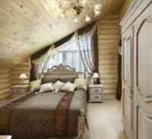 Спалня интериор в дървена къща
