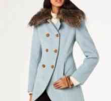 Cashmere палто с яка кожа