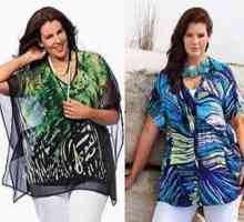 Летни шифонени блузи за жени със затлъстяване