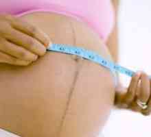 Защо бременните жени лента се появява в стомаха си?