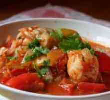 Риба в доматен сос - рецепта