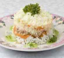 Риба салата с ориз