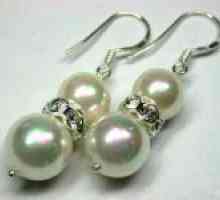 Сребърни обеци с перли