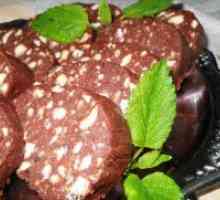 Шоколадова наденица бисквити и какао
