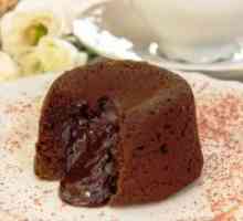 Шоколад кифли с течен пълнеж - Рецепта