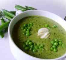 Супа от замразени зелен грах