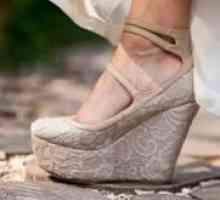 Сватбени обувки с дебела подметка