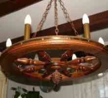 Лампа, изработени от дърво с ръцете си