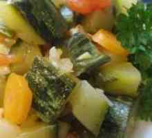 Задушени тиквички със зеленчуци