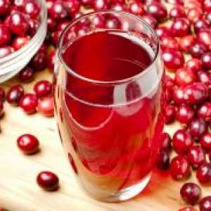 Сок от червена боровинка от замразени плодове - рецепта