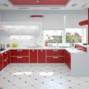 Червено и бяло кухня