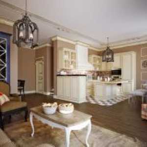 Кухня-хол в стила на Прованс