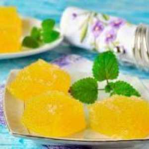 Плодове желе с желатин у дома