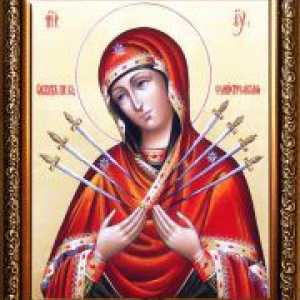 От това, което помага Semistrelnaya икона на Божията майка?