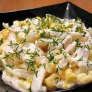 Калмари салата с яйце