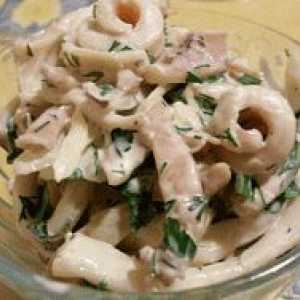 Калмари салата - прости рецепти