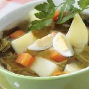 Киселец супа - рецепта