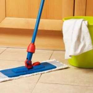 Моп за почистване на пода с микрофибър