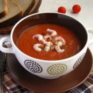 Доматена супа със скариди