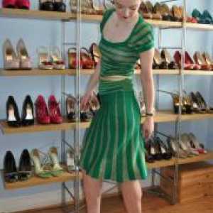 Обувки за зелена рокля