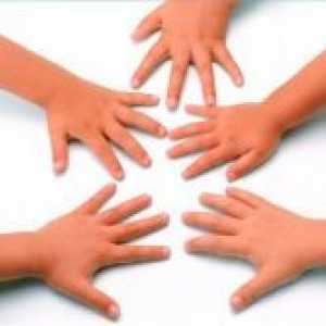 Разменяйте по пръстите на ръцете на децата