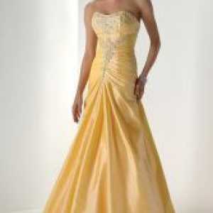 Жълт Сватбена рокля