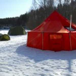 Палатка зимни с печка